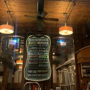 Chalkboard menu