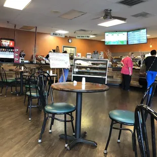 the interior of the store