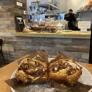 Nutella swirl muffin