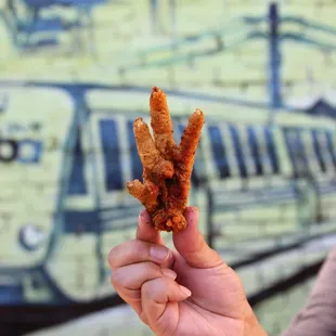 Fried chicken feet