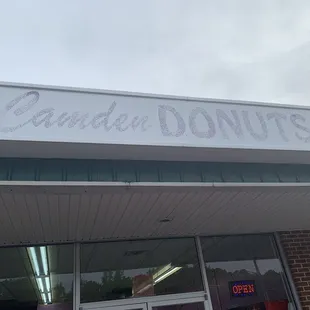 the front of the building