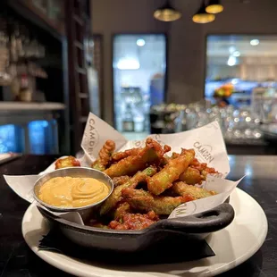 Seasonal Asparagus Tempura. It&apos;s fried, so it&apos;s good.