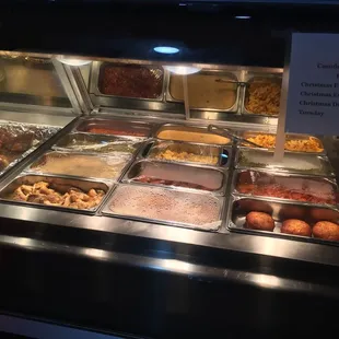 a variety of food items