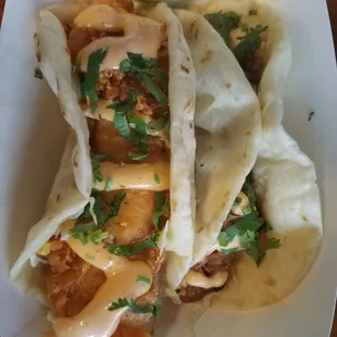 Fish and Pulled Pork Taco