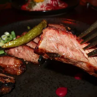 The A La Carta 10oz Prime NY Strip. The NY strip had a robust meaty flavor.