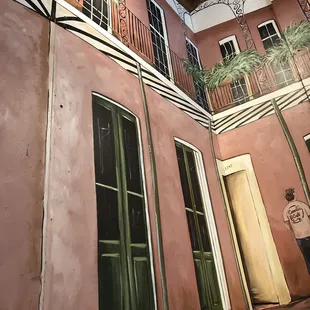 outside