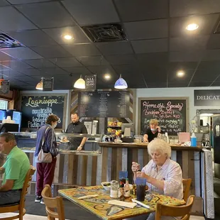 customers at the counter