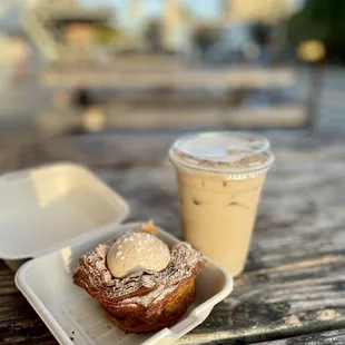 Horchata croissant, horchata Cold Brew