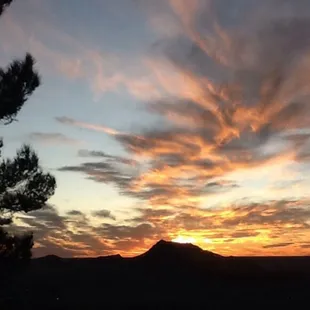 Mt. Christo Rey sunset view fro Camelot Corporate Condominiums