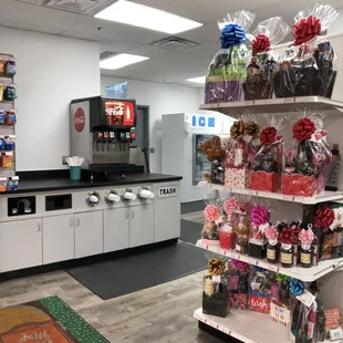 Snacks, candy (including liqueur-filled specialty), sodas and all the quick-stop stuff you love!