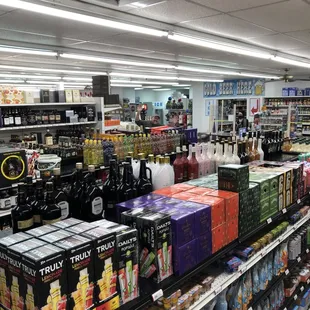 a variety of beverages