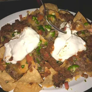 Specials - Beef Nachos ($13-15), could&apos;ve been better with guacamole