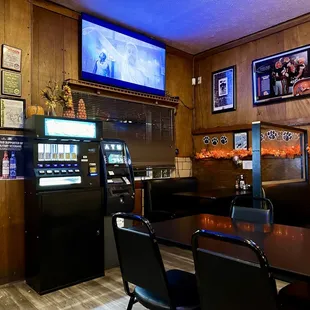 the dining area of a restaurant