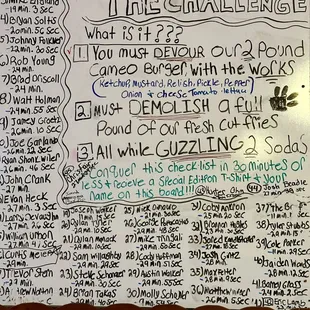Wall Menu