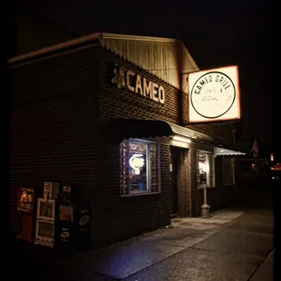 The Cameo Aglow at Night