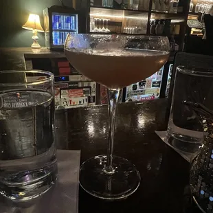 Cottage Core Bikini cocktail - Beautiful glassware