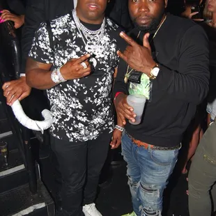 Yo Gotti and DJ Country linking up inside The vip area of Cameo Nightclub