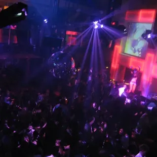 from upstairs looking out