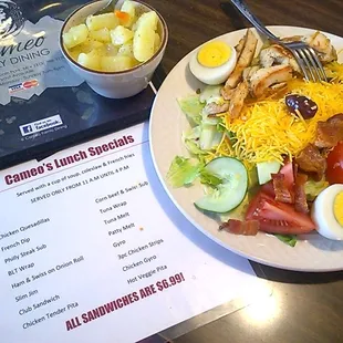 Cobb Salad delicious  only like 6 bucks O Love