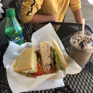 Check out this incredible sandwich today at the Cameron Park Coffee and Deli always amazing