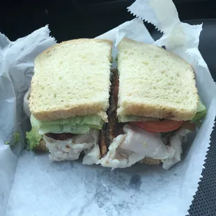 Check out the turkey club sandwich from Cameron park coffee deli today Wow