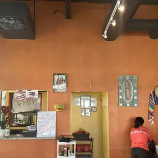 the interior of a restaurant