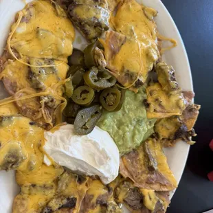 Beef fajita nachos