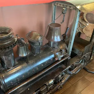 an old train engine