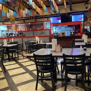 tables and chairs