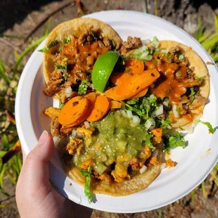 tacos (pastor, asada, pollo)