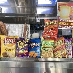 Churros above the lays