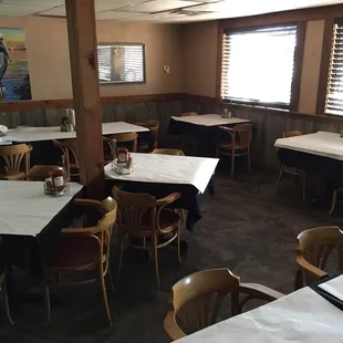 One of the dining areas