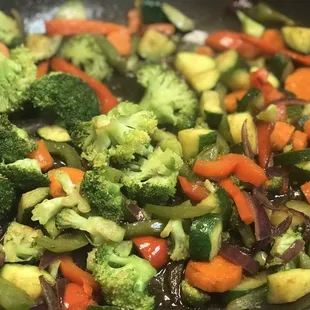Mixed vegetable stir fry