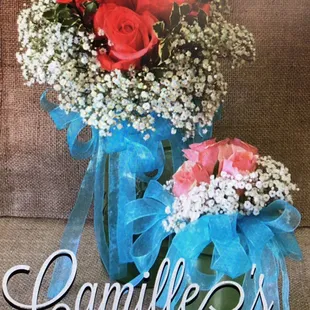 Wedding  party bouquet and jr bridesmaid