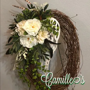 Artificial wreath with Angel wings