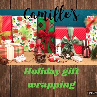 Holiday and special occasion gift wrap and gift bags.