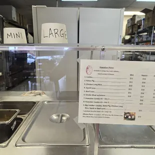 Sizes and menu 8/20/24