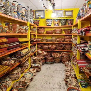 Tons of rugs and crafts