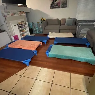 Nap time transition.