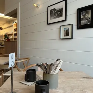 Inside of restaurant.