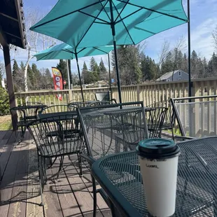 Comfy outdoor seating area