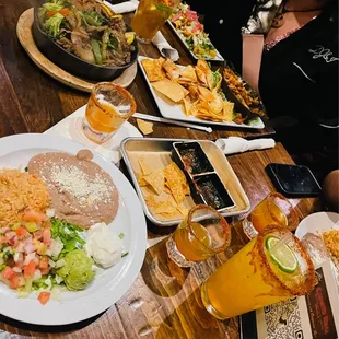 Steak Fajitas and Mango Margaritas