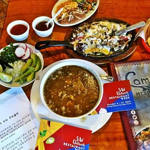 Carne Jugo WOW fantastic Delicious with Steak Fajitas SW DETROIT restaurant week 2019