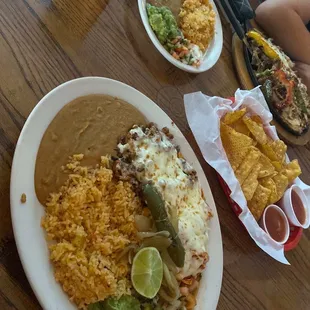 Steak Fajitas Cam Mixto Dinner