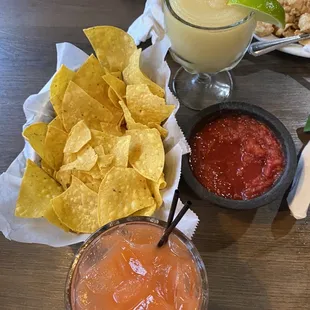 Margaritas and chips