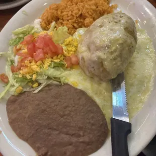 Avocado and chicken relleno!