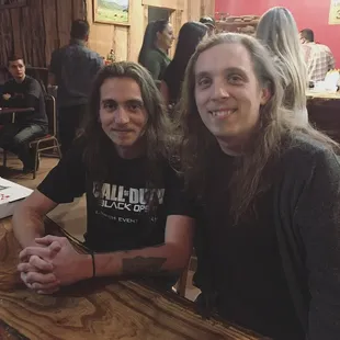 Hanging out while the Gershom Brothers are playing