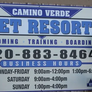 Camino Verde Pet Resort! Great for Dog boarding, Grooming, Training, and more!
