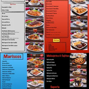 the menu