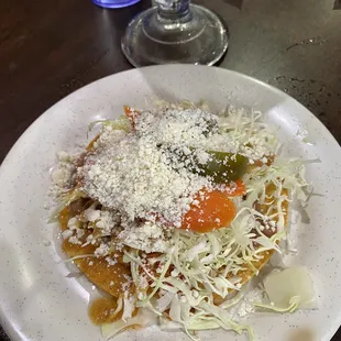 Chicken tostada..so delicious!!